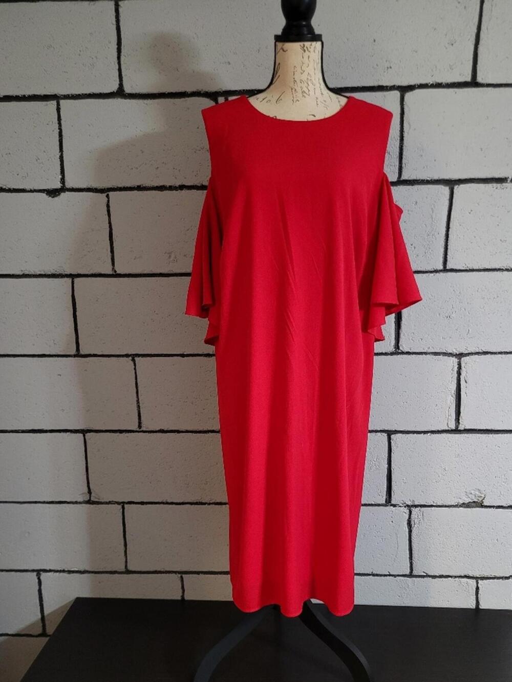 BUNDLE SALE!  NWT London Times Red Cold Shoulder Dress Sz 22W